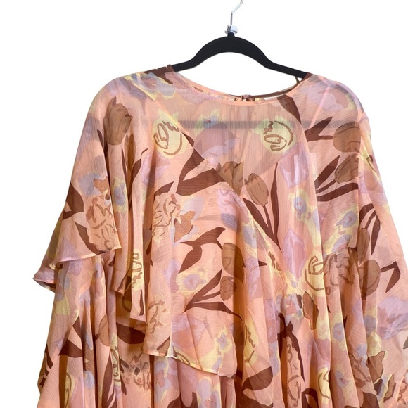 NWT TED BAKER LONDON Pegaia Sleeve Detail Mini Dress on Coral, size US 6 - Picture 9 of 15